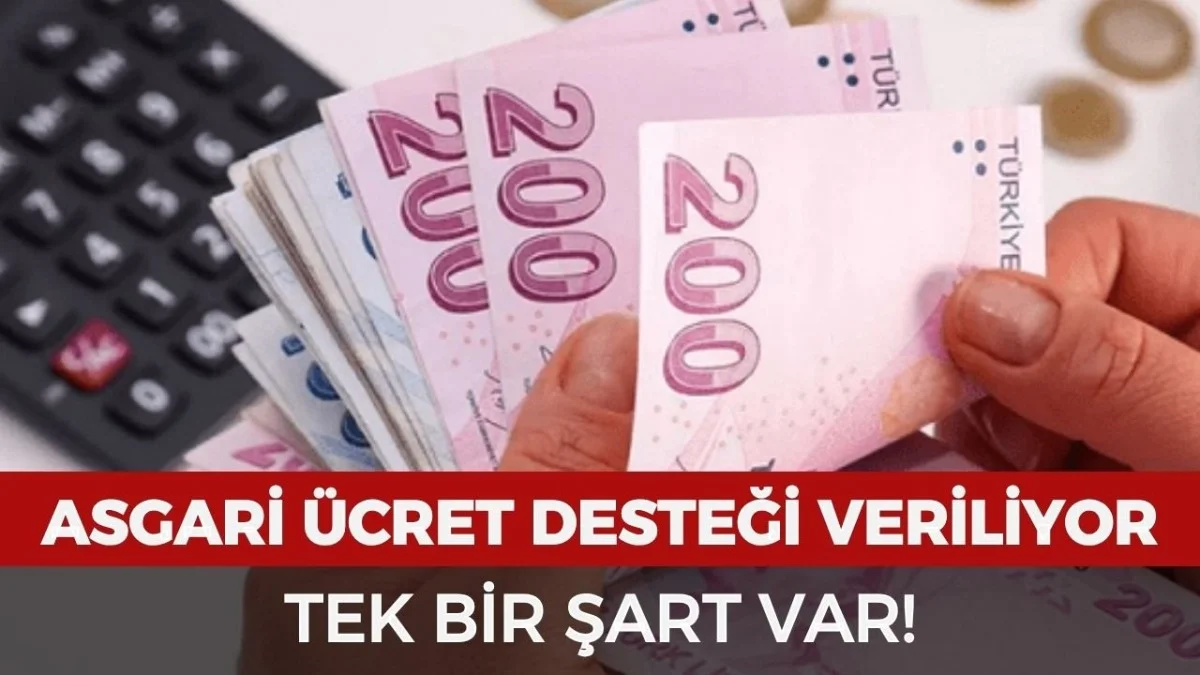 Asgari Ücretliye Ek Destek! Sadece Bu Şartı Sağlayan Alacak