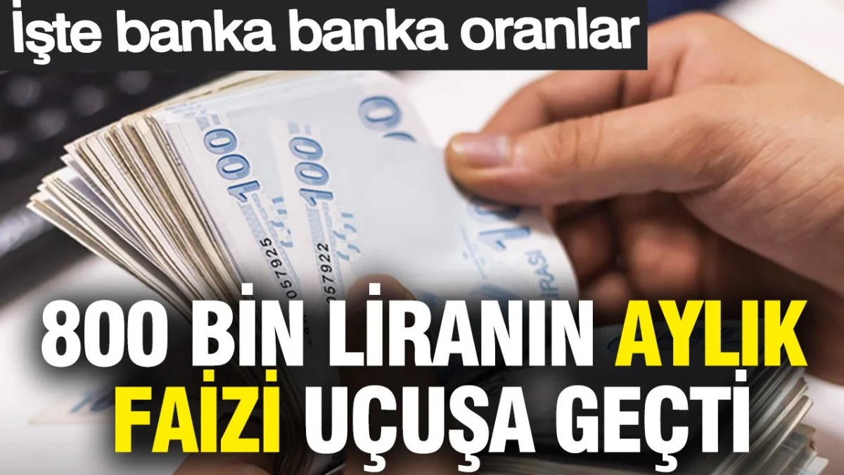 Parası Olan Kaçırmasın! 800 Bin TL İçin Banka Banka Kazanç Tablosu